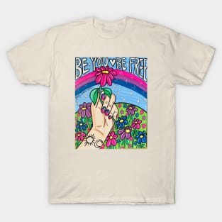 Be You Be Free Bisexual Pride T-Shirt